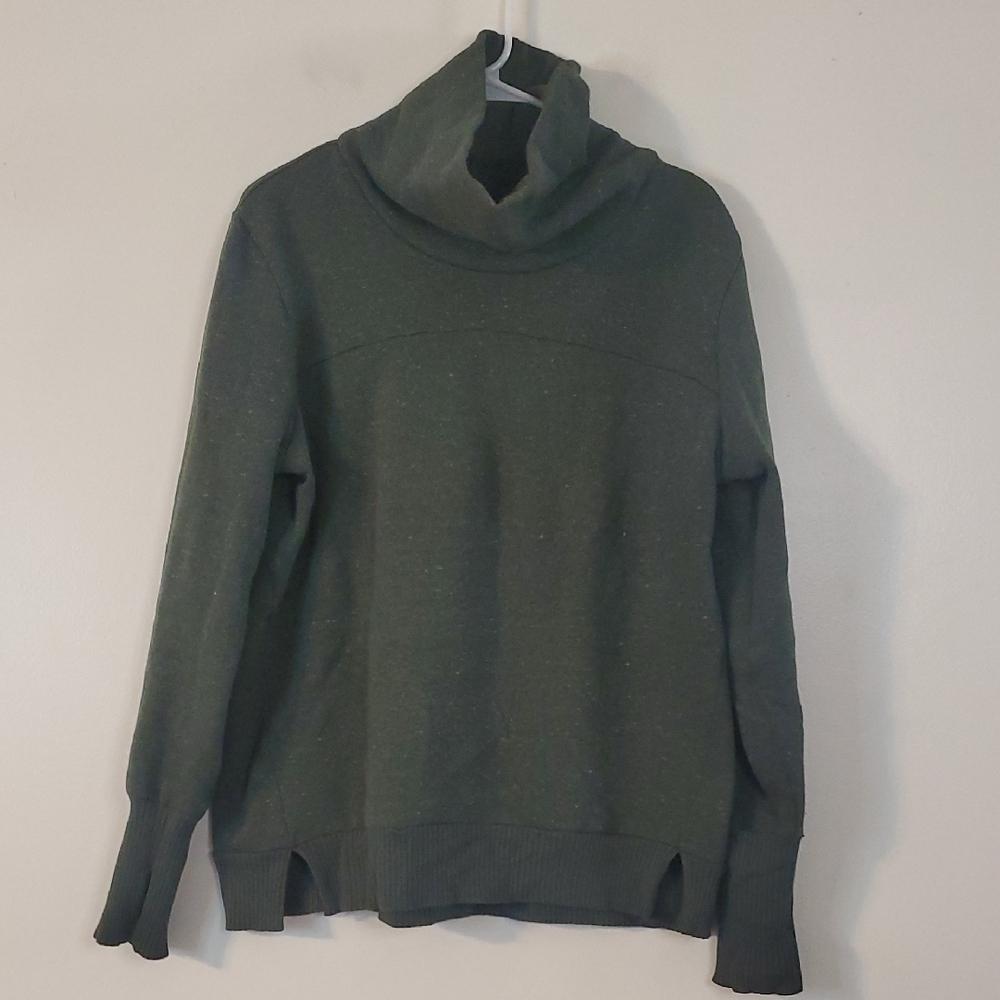 ALO Yoga Haze Funnelneck Sweatshirt Hunter Heathered Womens Athleisure Travel